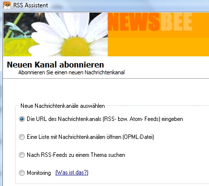 Neuen Kanal abonieren